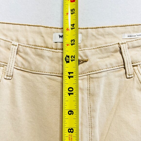 NWT Wrangler Women's Loose Straight Leg Stretch Mid Rise Tan Denim Jeans Size 32 - Picture 9 of 11